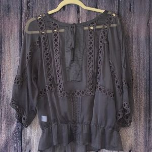 Daniel Rainn Sheer Blouse